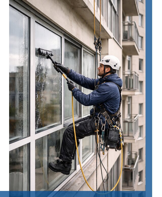 Мойка балконного остекления в Лениногорске от 3612 р. | ВЫСОТНИК-Лнр