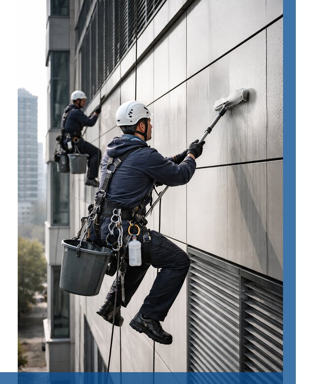 Мойка вентилируемого фасада в Лениногорске от 258 р. | ВЫСОТНИК-Лнр