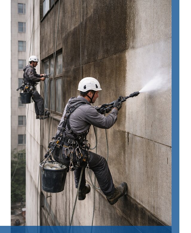 Очистка фасада от копоти в Лениногорске от 258 р. | ВЫСОТНИК-Лнр