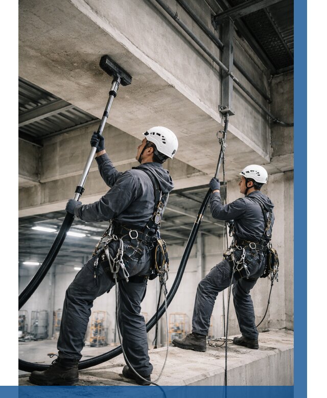 Обеспыливание потолочных конструкций в Лениногорске от 258 р. |ВЫСОТНИК-Лнр