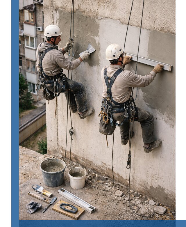 Комплексный ремонт штукатурного фасада с гарантией в Лениногорске