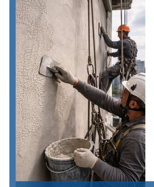 Декоративная штукатурка фасада с утеплением и защитой в Лениногорске