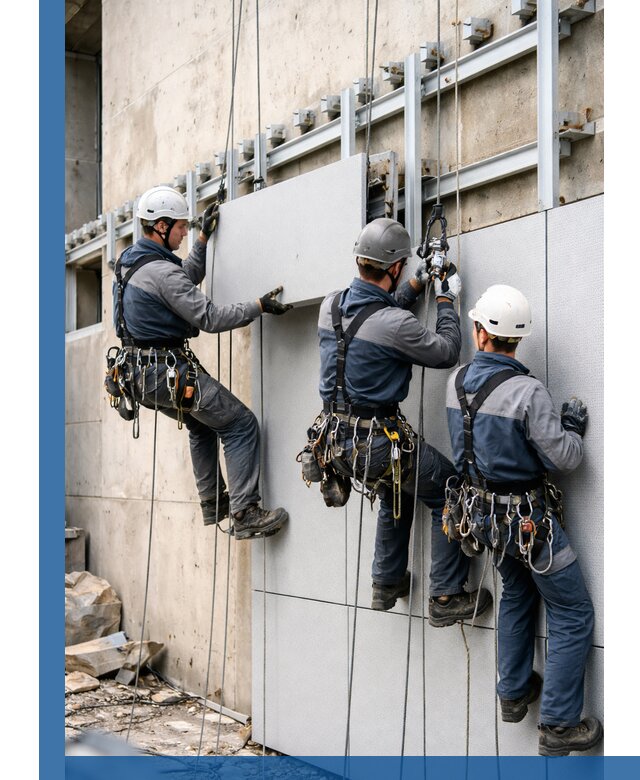 Монтаж вентилируемого фасада в Лениногорске под ключ с гарантией качества