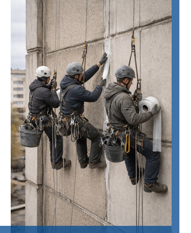 Ремонт межпанельных швов в Лениногорске от 774 р. | ВЫСОТНИК-Лнр