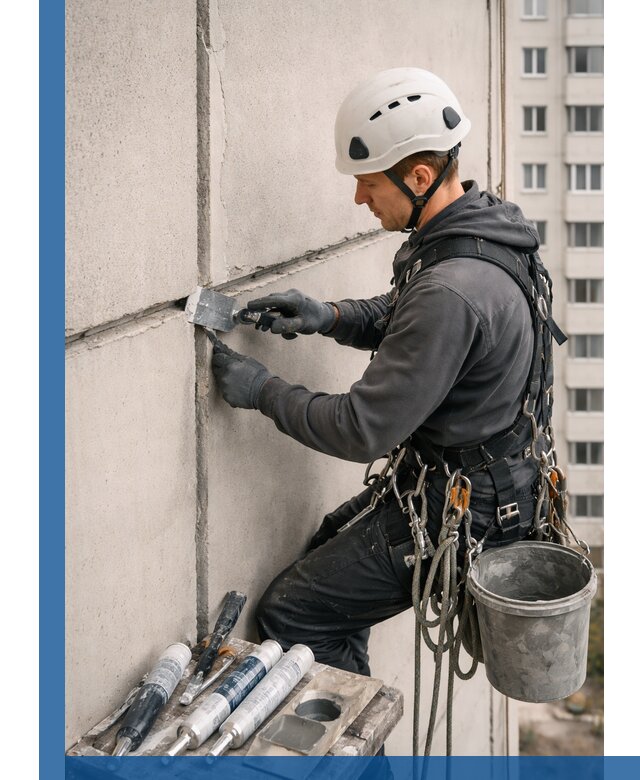 Ремонт межпанельных швов в Лениногорске герметизация и восстановление