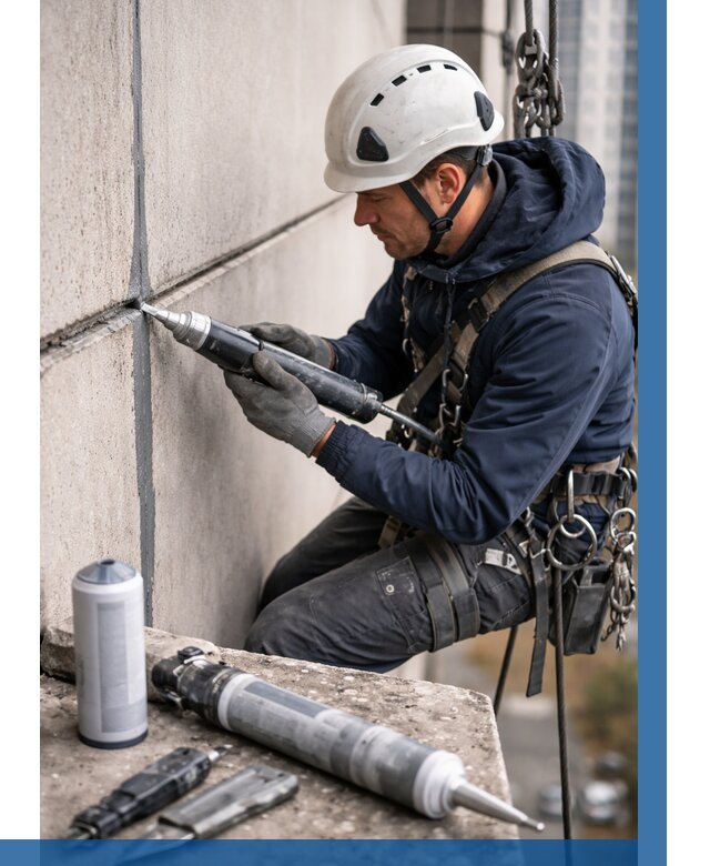 Вторичная герметизация швов в Лениногорске от 464 р. | ВЫСОТНИК-Лнр