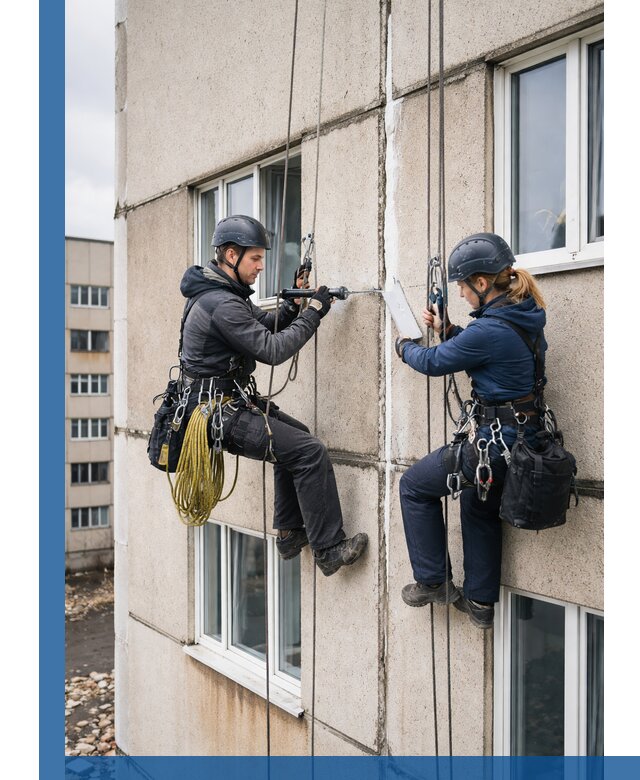 Герметизация межпанельных швов тёплым швом в Лениногорске