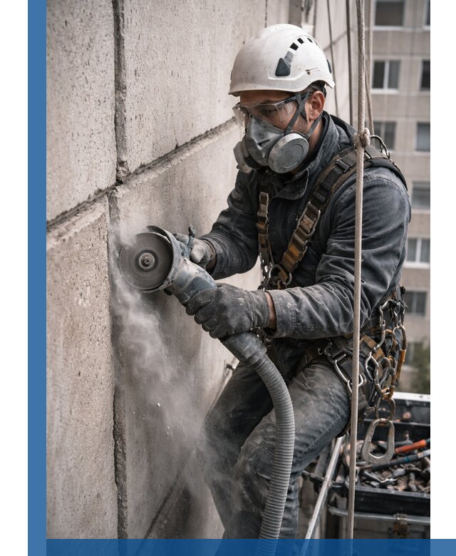 Штробление межпанельных швов в Лениногорске качественно и быстро