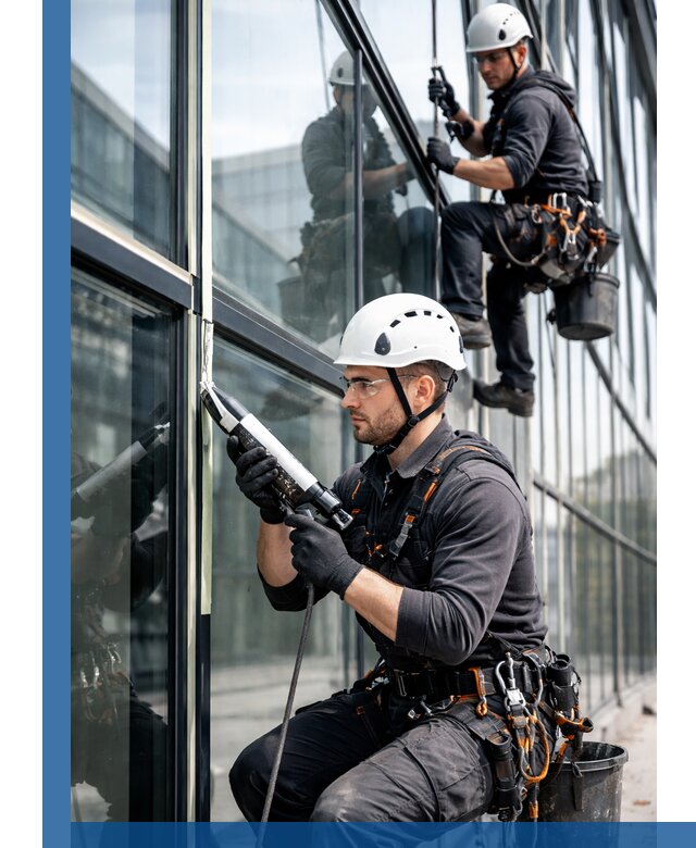 Герметизация витражных швов в Лениногорске для зданий и фасадов