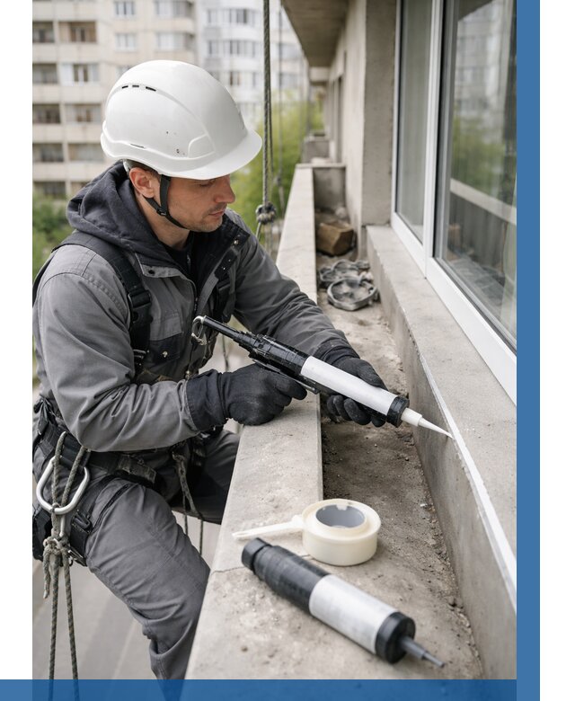 Герметизация швов лоджии в Лениногорске от 4644 р. | ВЫСОТНИК-Лнр