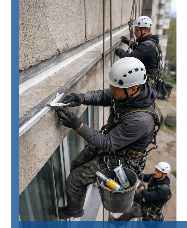 Герметизация примыкания балкона в Лениногорске под ключ с гарантией