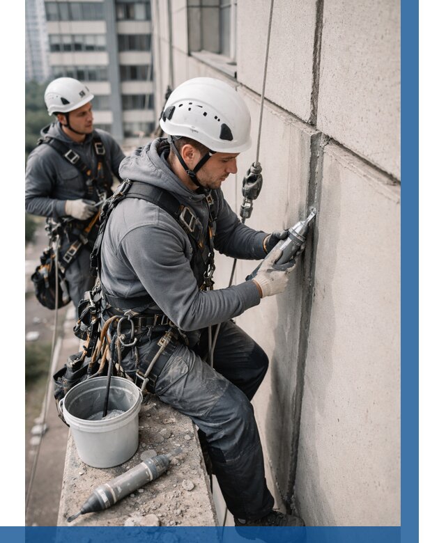 Ремонт деформационных швов здания в Лениногорске от 1032 р. | ВЫСОТНИК-Лнр