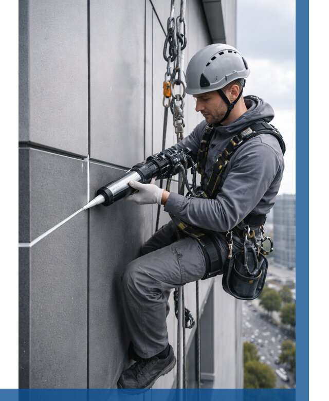 Герметизация стыков фасадных панелей в Лениногорске от 6708 р.| ВЫСОТНИК-Лнр