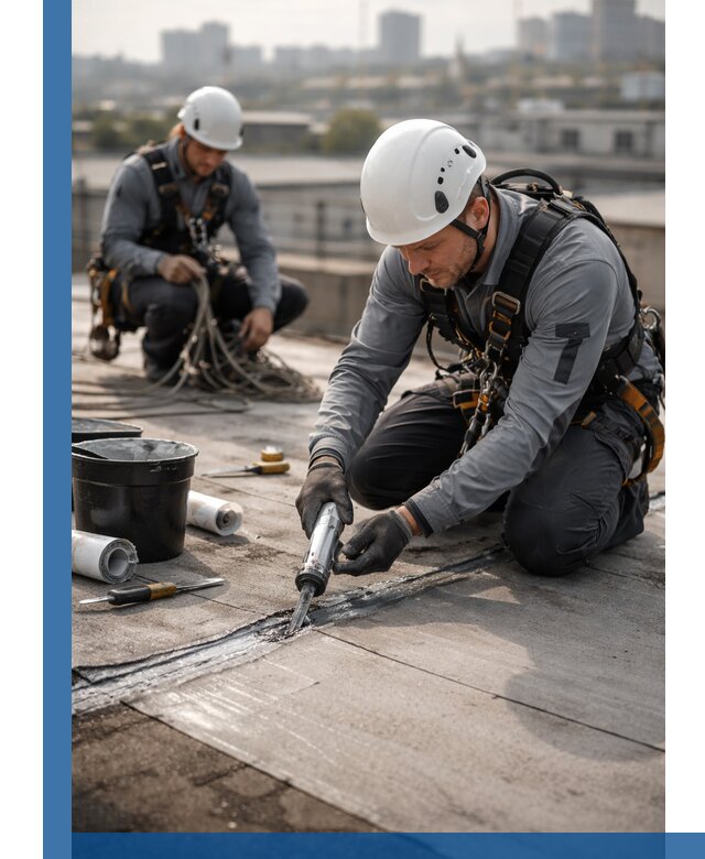 Аварийное и капитальное устранение протечек кровли в Лениногорске