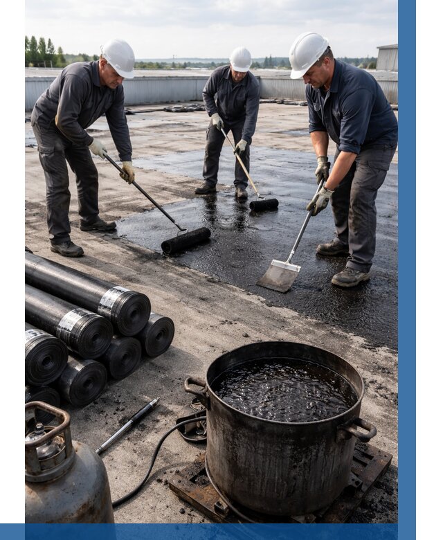 Гидроизоляция кровли мастикой в Лениногорске от 619 р. | ВЫСОТНИК-Лнр