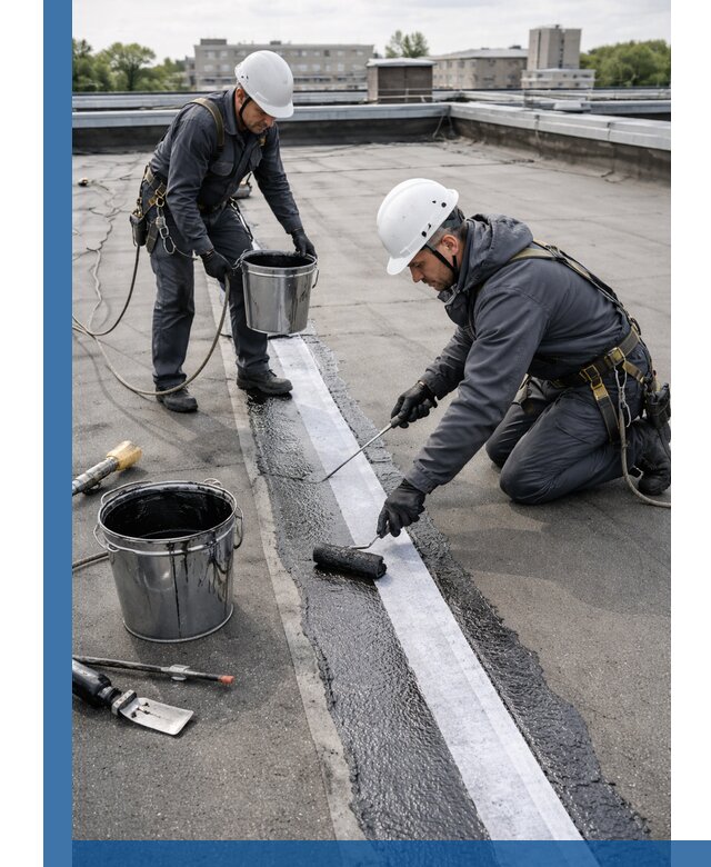 Гидроизоляция кровли мастикой в Лениногорске надежная защита