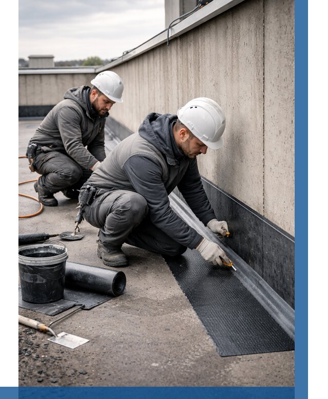 Гидроизоляция примыканий на кровле в Лениногорске от 929 р. | ВЫСОТНИК-Лнр