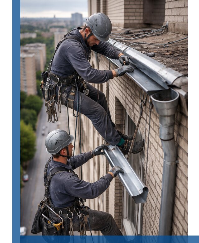 Ремонт водосточных желобов в Лениногорске, быстро и качественно