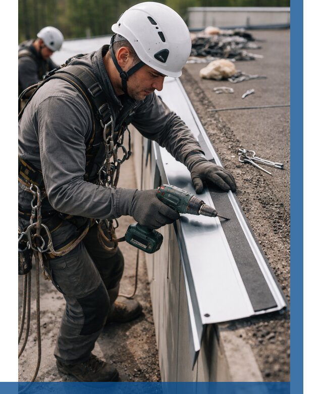 Монтаж капельника на кровле в Лениногорске от 310 р. | ВЫСОТНИК-Лнр