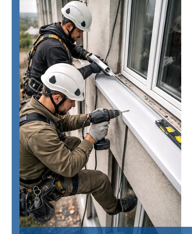 Профессиональный монтаж оконных отливов и отведения воды в Лениногорске