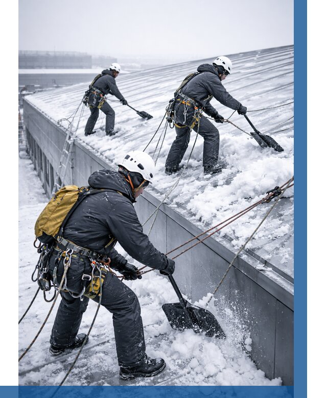 Очистка навесов от снега в Лениногорске от 4644 р. | ВЫСОТНИК-Лнр