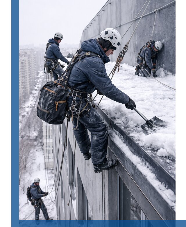 Абонентское обслуживание кровли зимой в Лениногорске регулярный уход