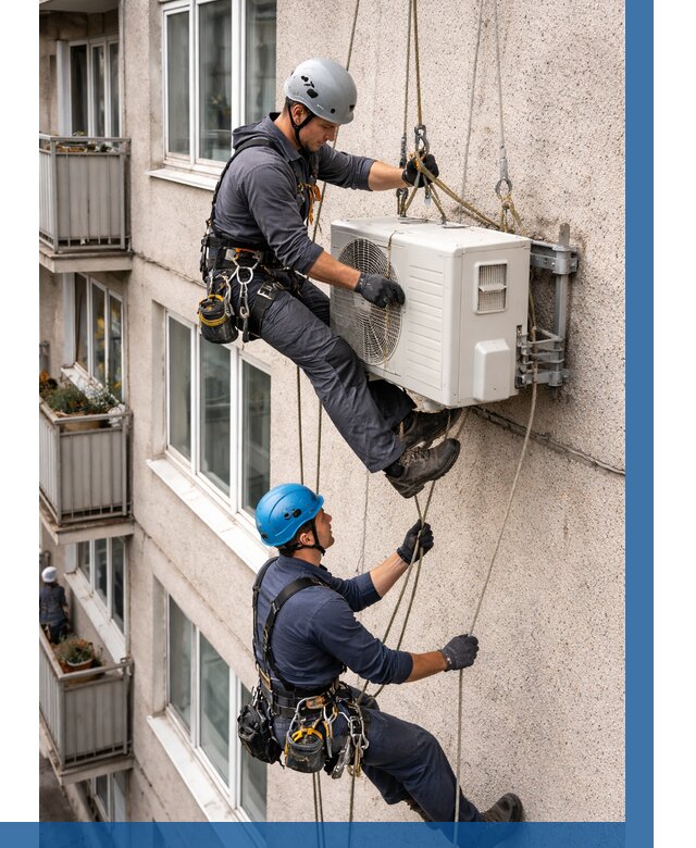 Перенос внешнего блока кондиционера в Лениногорске от 9288 р.| ВЫСОТНИК-Лнр