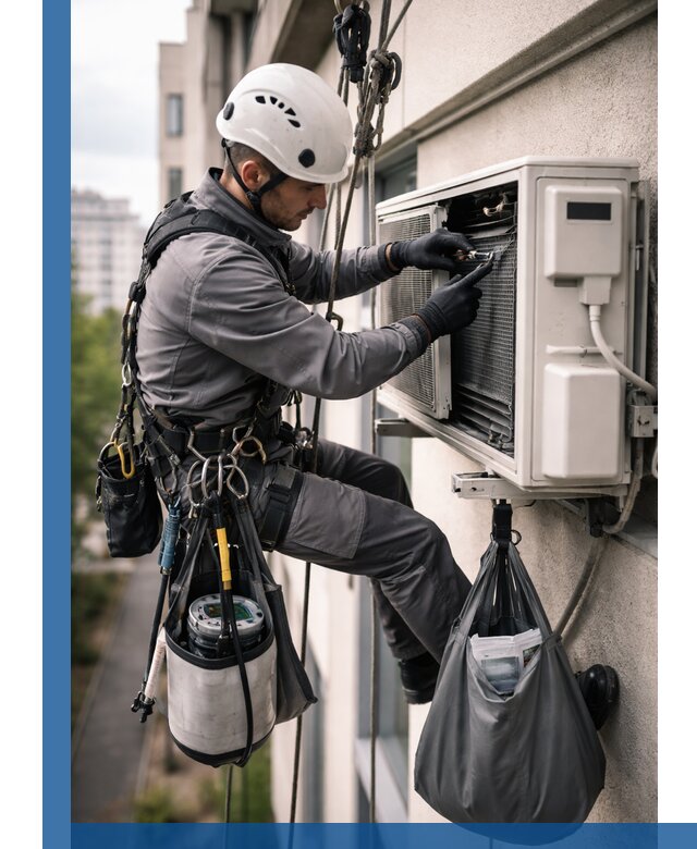 Обслуживание внешнего блока кондиционера в Лениногорске профессионально