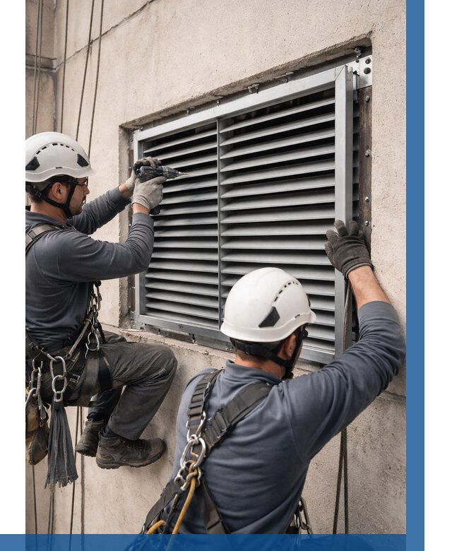 Монтаж вентиляционных решеток в Лениногорске от 4644 р. | ВЫСОТНИК-Лнр