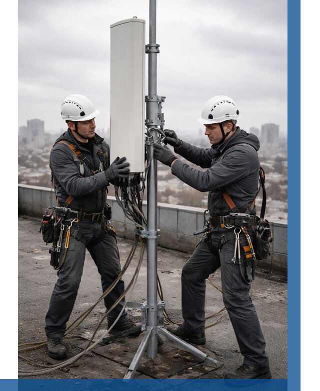 Монтаж антенн связи на крыше в Лениногорске от 8772 р. | ВЫСОТНИК-Лнр