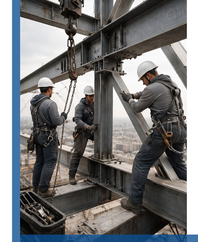 Профессиональный монтаж металлоконструкций на высоте в Лениногорске