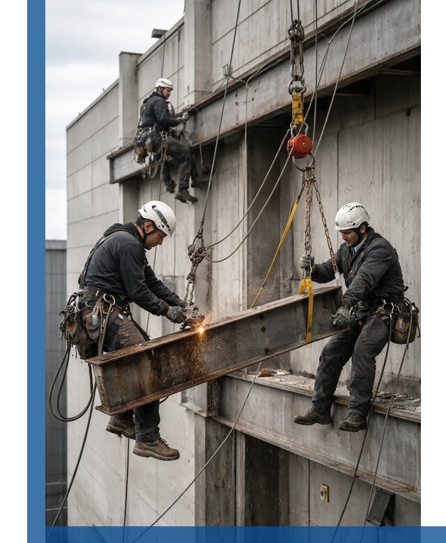 Демонтаж металлоконструкций на высоте в Лениногорске под ключ