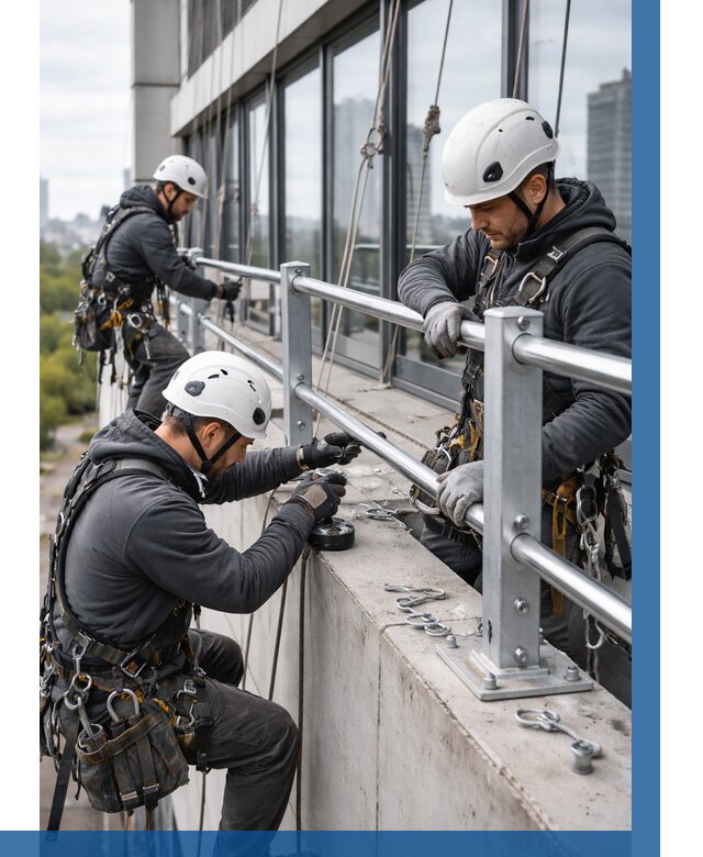 Монтаж ограждений на высоте в Лениногорске, от 1238 р. | ВЫСОТНИК-Лнр