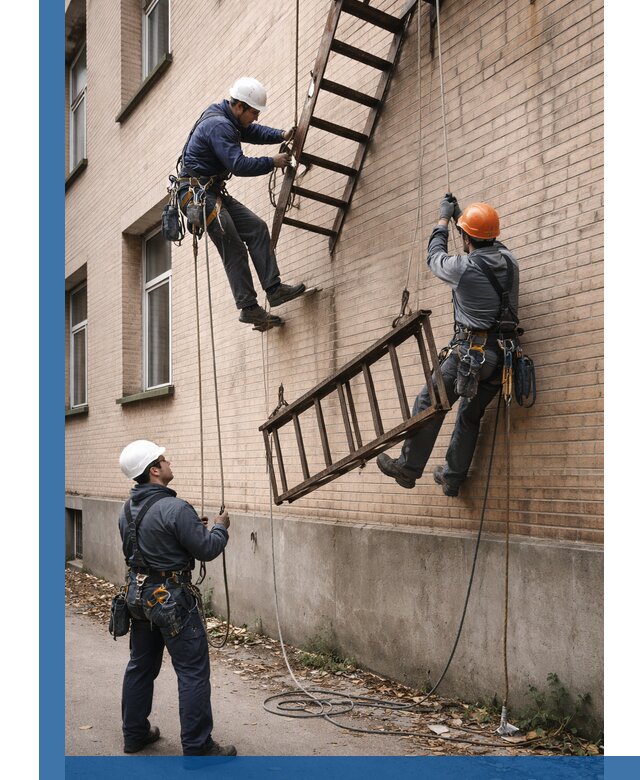 Демонтаж пожарной лестницы в Лениногорске быстро и безопасно