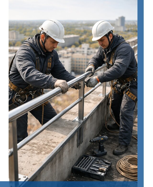 Монтаж перил на высоте в Лениногорске от 2580 р. | ВЫСОТНИК-Лнр