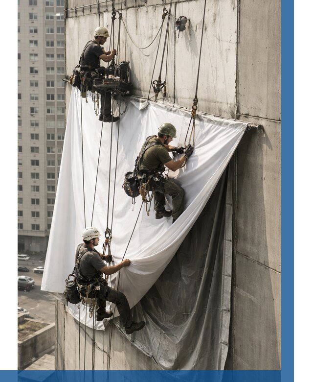 Замена баннерного полотна в Лениногорске от 6708 р. | ВЫСОТНИК-Лнр—заказать