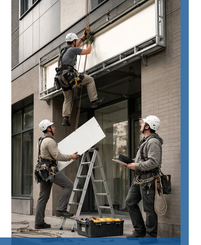 Монтаж светового короба в Лениногорске от 6708 р. | ВЫСОТНИК-Лнр