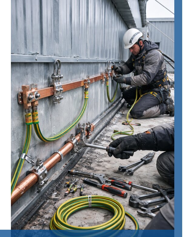 Монтаж заземления здания в Лениногорске от 25800 р. | ВЫСОТНИК-Лнр