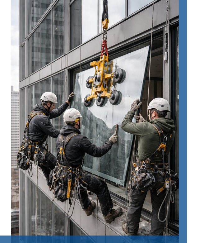 Фасадное остекление зданий под ключ в Лениногорске от 10320 р. | ВЫСОТНИК-Лнр