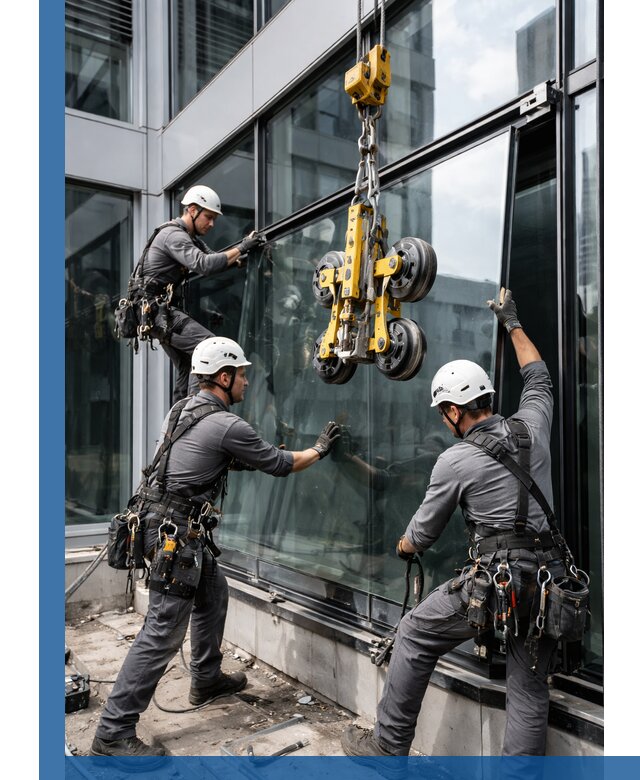 Структурное остекление фасадов в Лениногорске монтаж и обслуживание