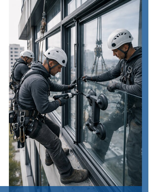 Витражное остекление зданий в Лениногорске от 3612 р. | ВЫСОТНИК-Лнр