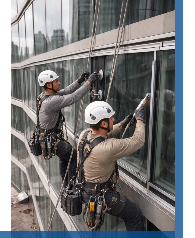 Радиусное остекление фасада в Лениногорске от 12384 р. | ВЫСОТНИК-Лнр