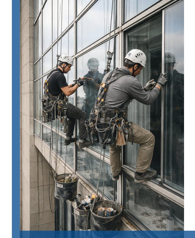 Ремонт витражных конструкций и фасадного остекления в Лениногорске