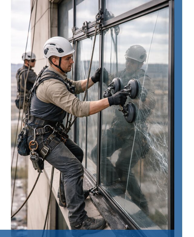 Замена стекла в витраже в Лениногорске под ключ от 8772 р. | ВЫСОТНИК-Лнр