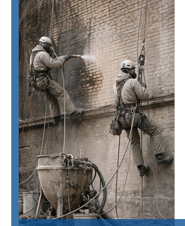 Пескоструйная очистка фасадов в Лениногорске профессионально