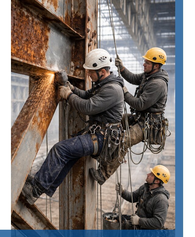 Зачистка металла от ржавчины в Лениногорске от 361 р. | ВЫСОТНИК-Лнр