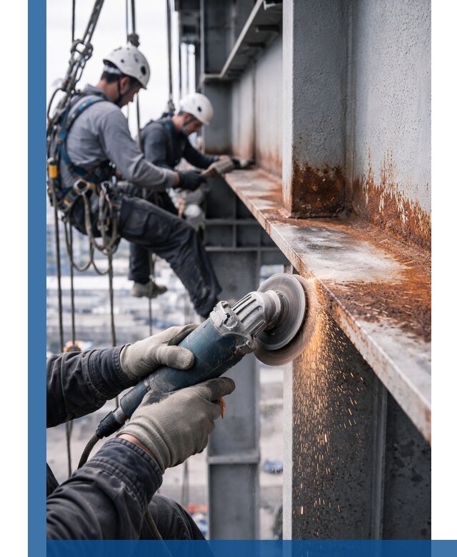 Зачистка металла от ржавчины и подготовка поверхностей в Лениногорске