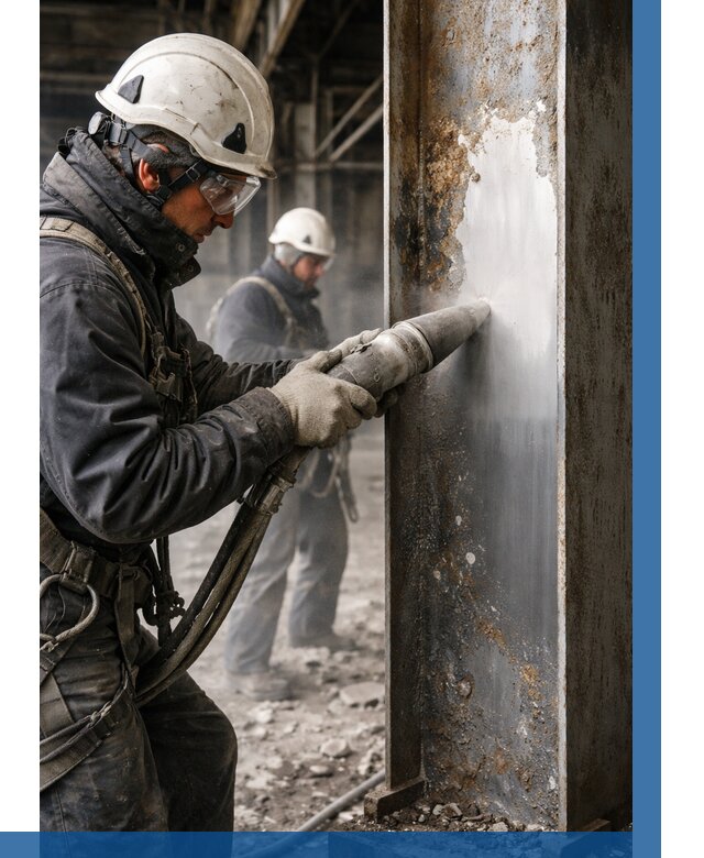 Удаление старой краски с металла в Лениногорске от 464 р. | ВЫСОТНИК-Лнр