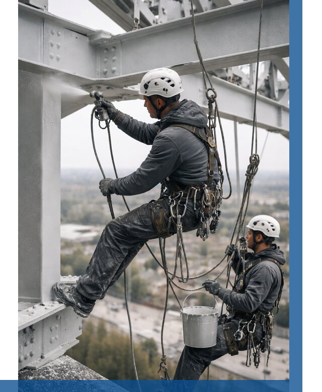 Покраска металлоконструкций на высоте в Лениногорске 361 р |ВЫСОТНИК-Лнр