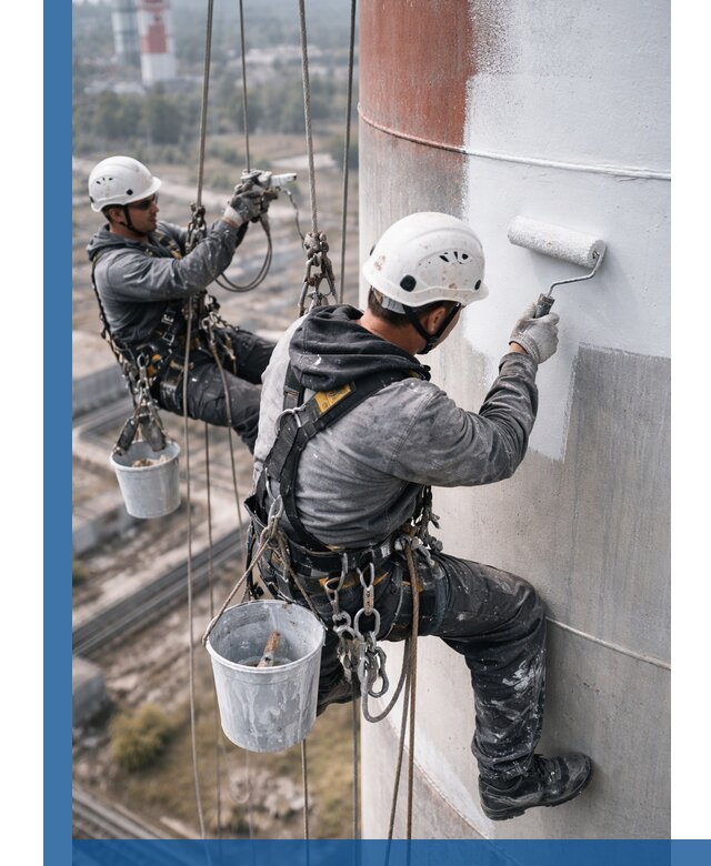 Покраска дымовых труб в Лениногорске: антикоррозийная защита и восстановление